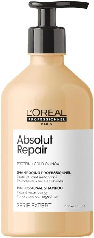 L'Oréal Professionnel, Absolut Repair, Cheveux Secs & Abîmés, Shampoing Réparateur, Masque Restructurant, Huile 10 en 1, Répare Instantanément, Protège & Nourrit la Fibre, Série Expert