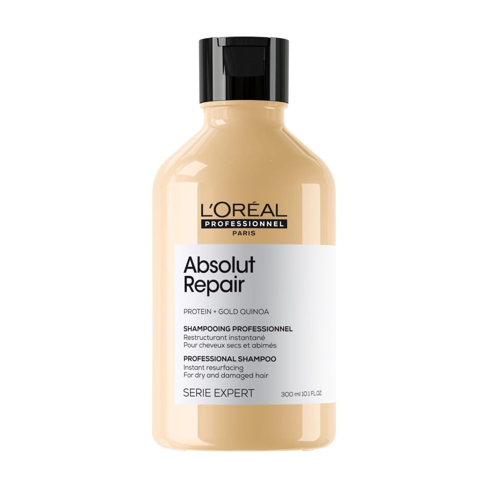 L'Oréal Professionnel, Absolut Repair, Cheveux Secs & Abîmés, Shampoing Réparateur, Masque Restructurant, Huile 10 en 1, Répare Instantanément, Protège & Nourrit la Fibre, Série Expert