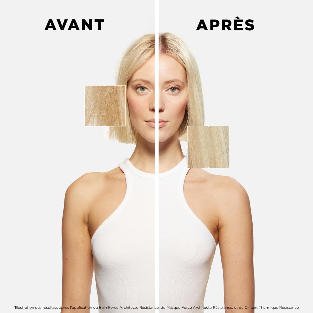 KÉRASTASE Résistance - Ciment Thermique - Lait Capillaire Reconstructeur Resurfaçant Sans Rinçage - Répare & Revitalise - Technologie VITA-CIMENT® & Sève de Résurrection - Cheveux Abîmés - 150 ml