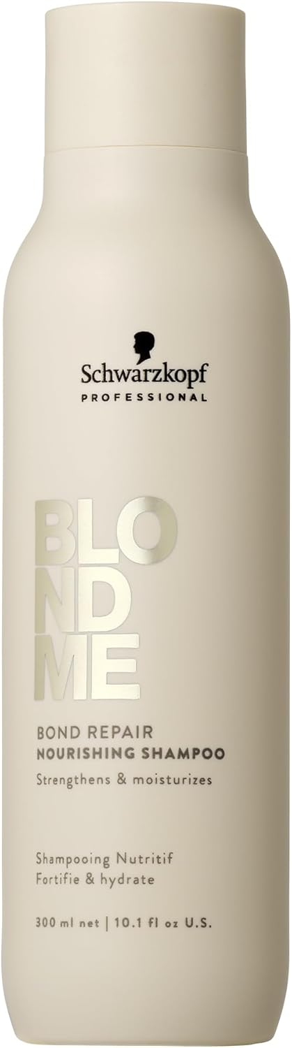 Schwarzkopf Professional BLONDME Bond Repair Nourishing Shampoo Shampooing Lissant Thé Blanc Profondément Nourrissant Hydratant Et Adoucissant 300 ml