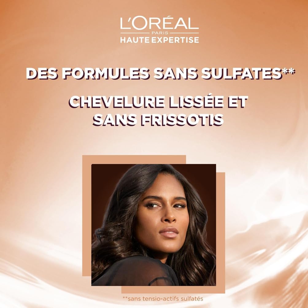 L'Oréal Paris Pure Liss Shampoing Sans Sulfate à l'Huile de Tournesol - Lissage & Discipline - Cheveux Frisés & Indomptables - 250 ml