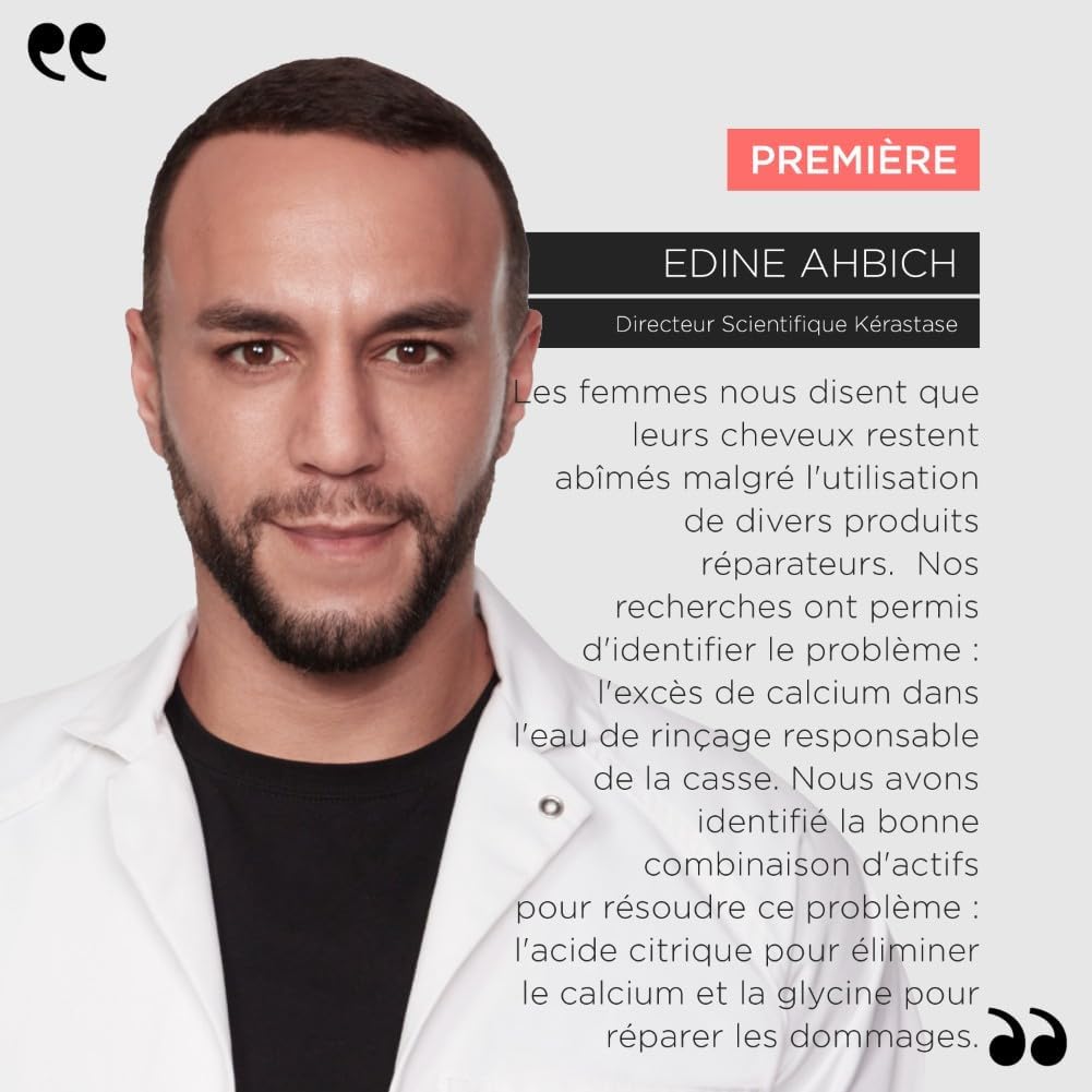 KERASTASE Première - Coffret Cheveux - Protocole Décalcifiant - Concentré Décalcifiant Ultra-Réparateur 45 ml + Bain Décalcifiant Réparateur 80 ml + Masque Filler Réparateur - Cheveux Secs & Abîmés