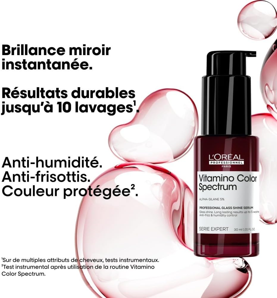 L’Oréal Professionnel, Sérum Concentré Brillance Miroir, Protège & Apporte une Brillance Intense, Série Expert