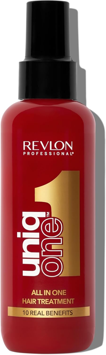Revlon Professional UniqOne - Masque cheveux en Spray 10 en 1 - Protecteur de Chaleur pour Cheveux - Soin des Cheveux Sans Rinçage - Spray Cheveux Formule Vegan - Tous Types de Cheveux - 150 ml