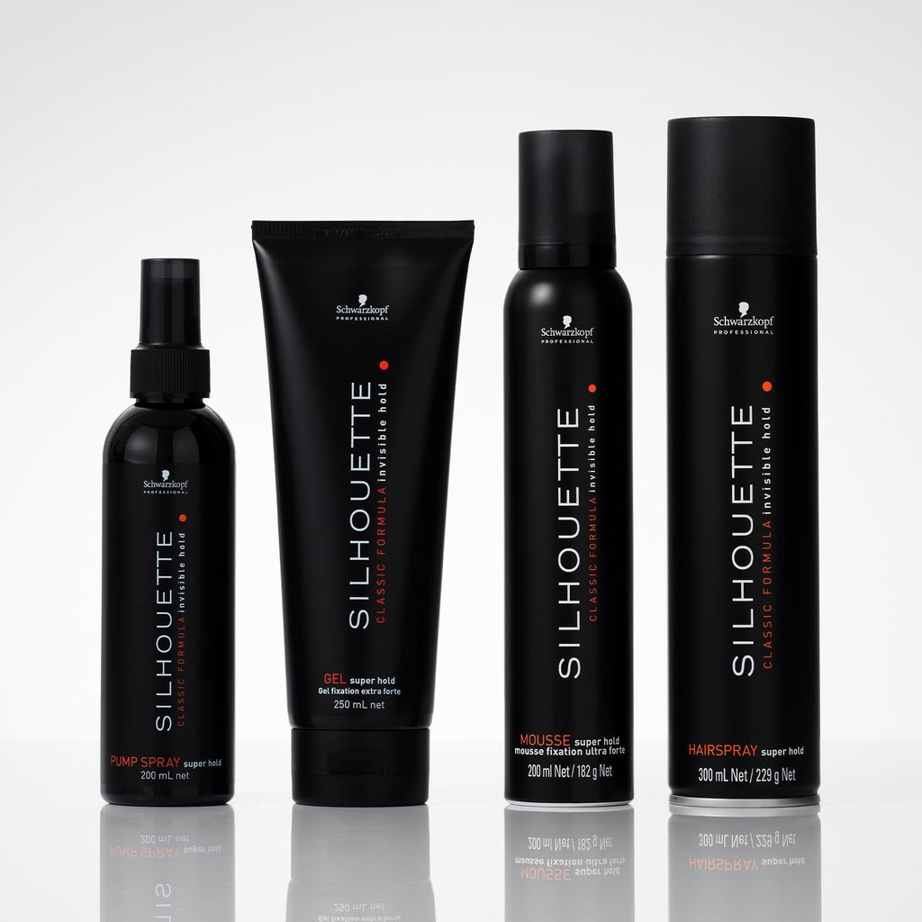 Schwarzkopf Professional Silhouette Super Hold Pumpspray Coiffant En Pulvérisateur Fixation Longue Durée Invisible Séchage Rapide Non Collante Pour Femme Et Homme 200 ml