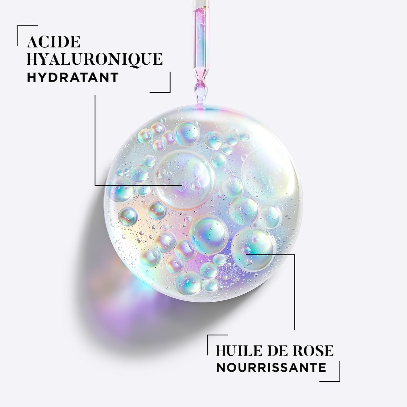 DESSANGE - Sérum Cheveux Sans Rinçage Thermo-Protecteur Hydra Brush - Acide Hyaluronique & Huile De Rose - Hydrate, Protège & Définit - Cheveux Exposés Aux Appareils Chauffants - 110ml