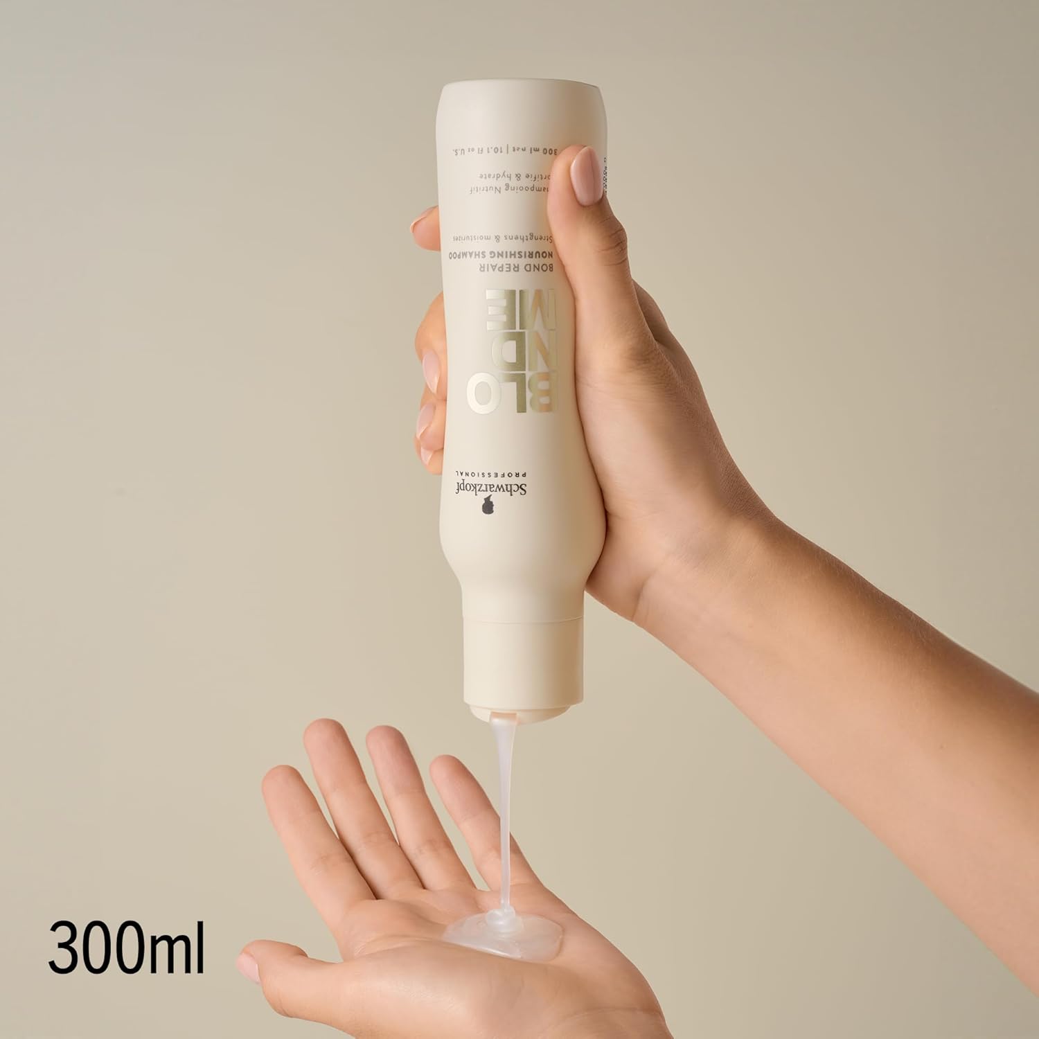 Schwarzkopf Professional BLONDME Bond Repair Nourishing Shampoo Shampooing Lissant Thé Blanc Profondément Nourrissant Hydratant Et Adoucissant 300 ml