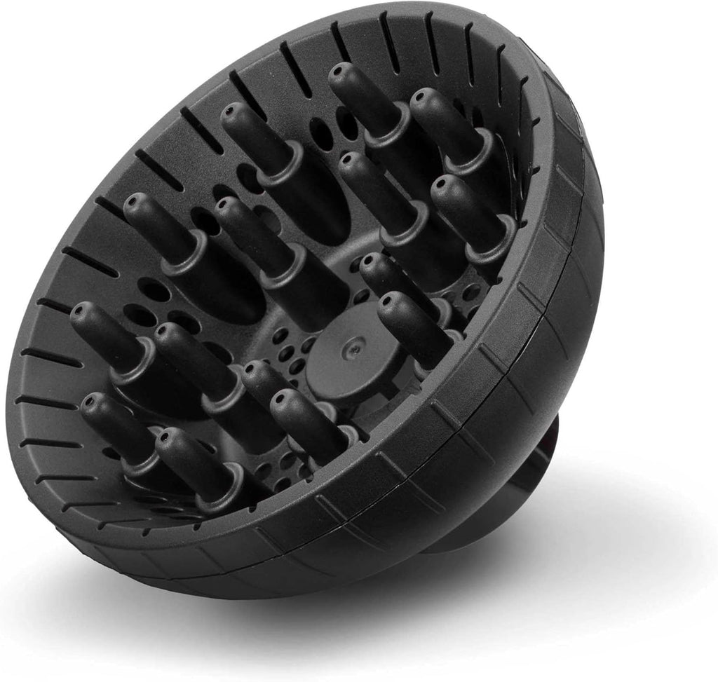 BaByliss Sèche-cheveux Shine Pro 2200 - 2200W, Technologie ionique, Technologie anti-frisottis, Diffuseur et concentrateur inclus, Fabriqué en Italie, Noir, 6713DE