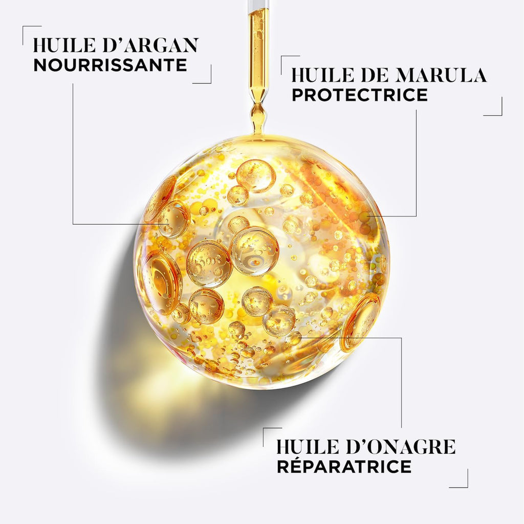 DESSANGE - Huile Cheveux Universelle Sublimatrice Extrême 3 Huiles - Formule Enrichie En Huiles De Marula, D’Argan & D'Onagre - Nourrit, Protège, Répare - Pour Cheveux Ternes - 110ml