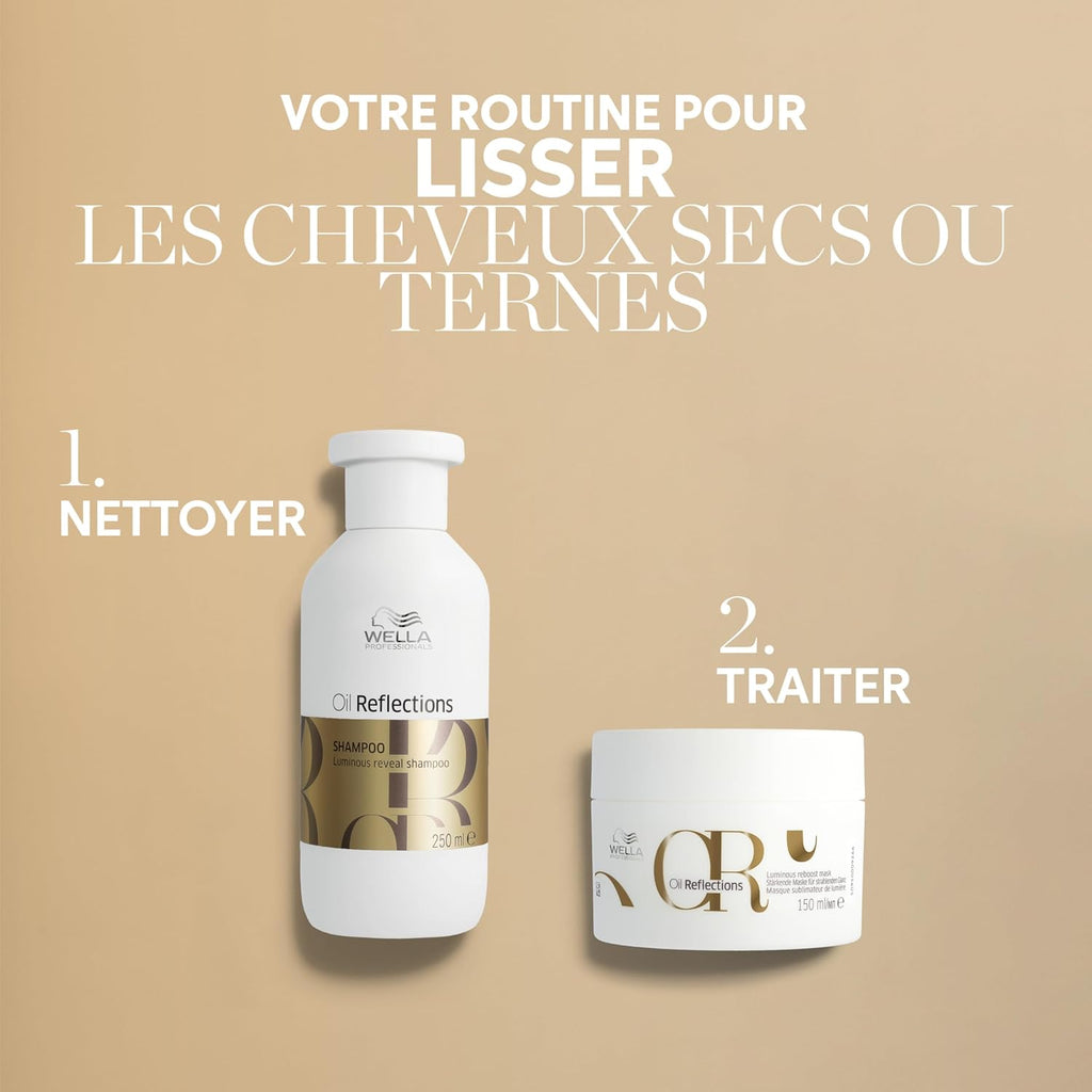 Wella Professionals OIL REFLECTIONS Shampoing révélateur de lumière – Shampoing hydratant et nettoyant – pour une douceur et une brillance durables