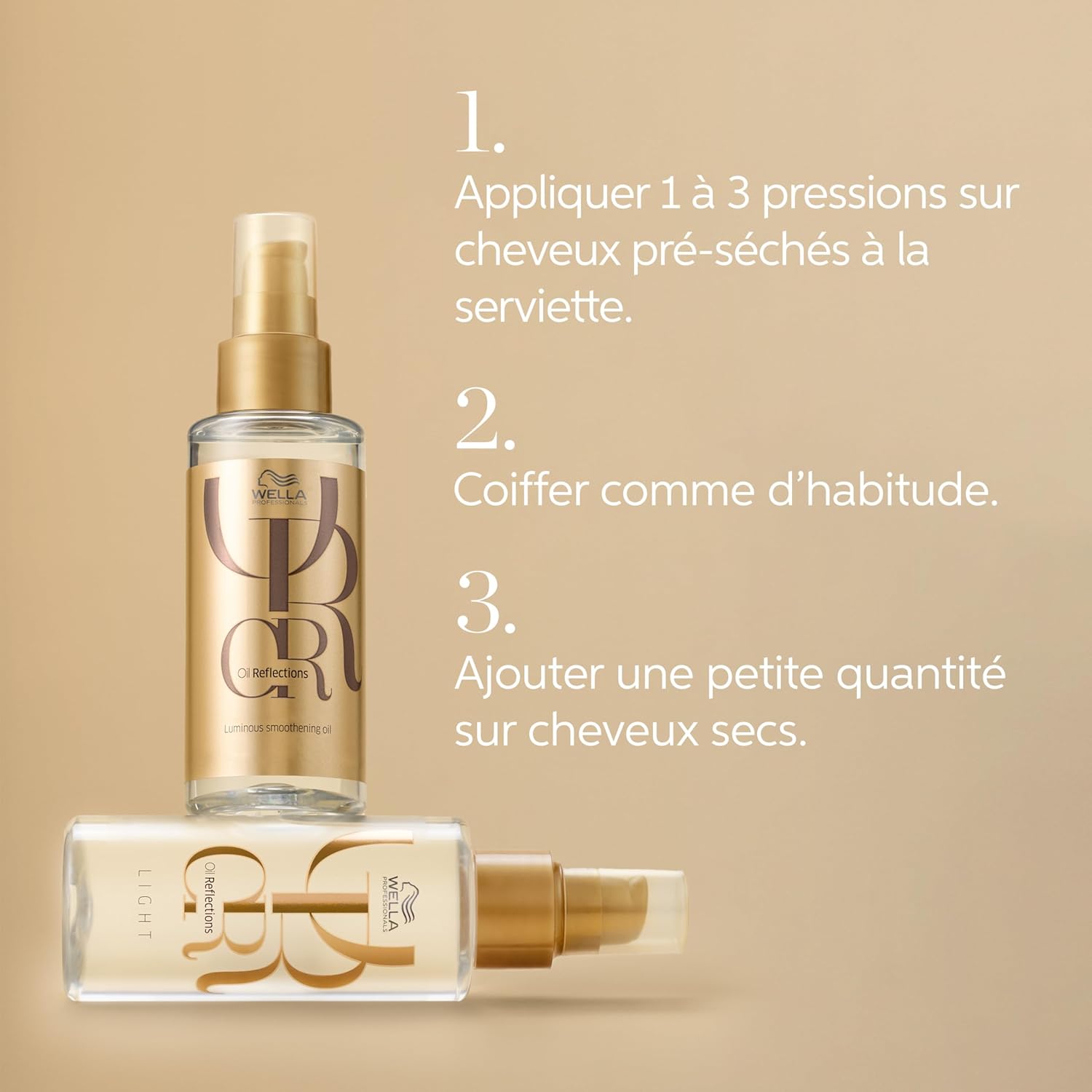 Wella Professionals OIL REFLECTIONS Huile lissante sublimatrice de brillance pour tous types de cheveux 30ml