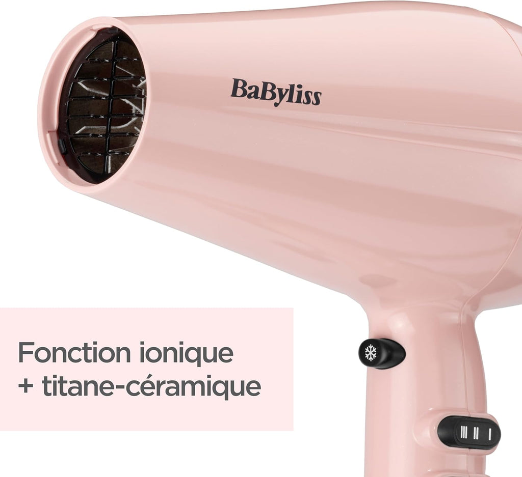 Babyliss Sèche-cheveux Rose Blush 2200W Design Léger 5337PRE