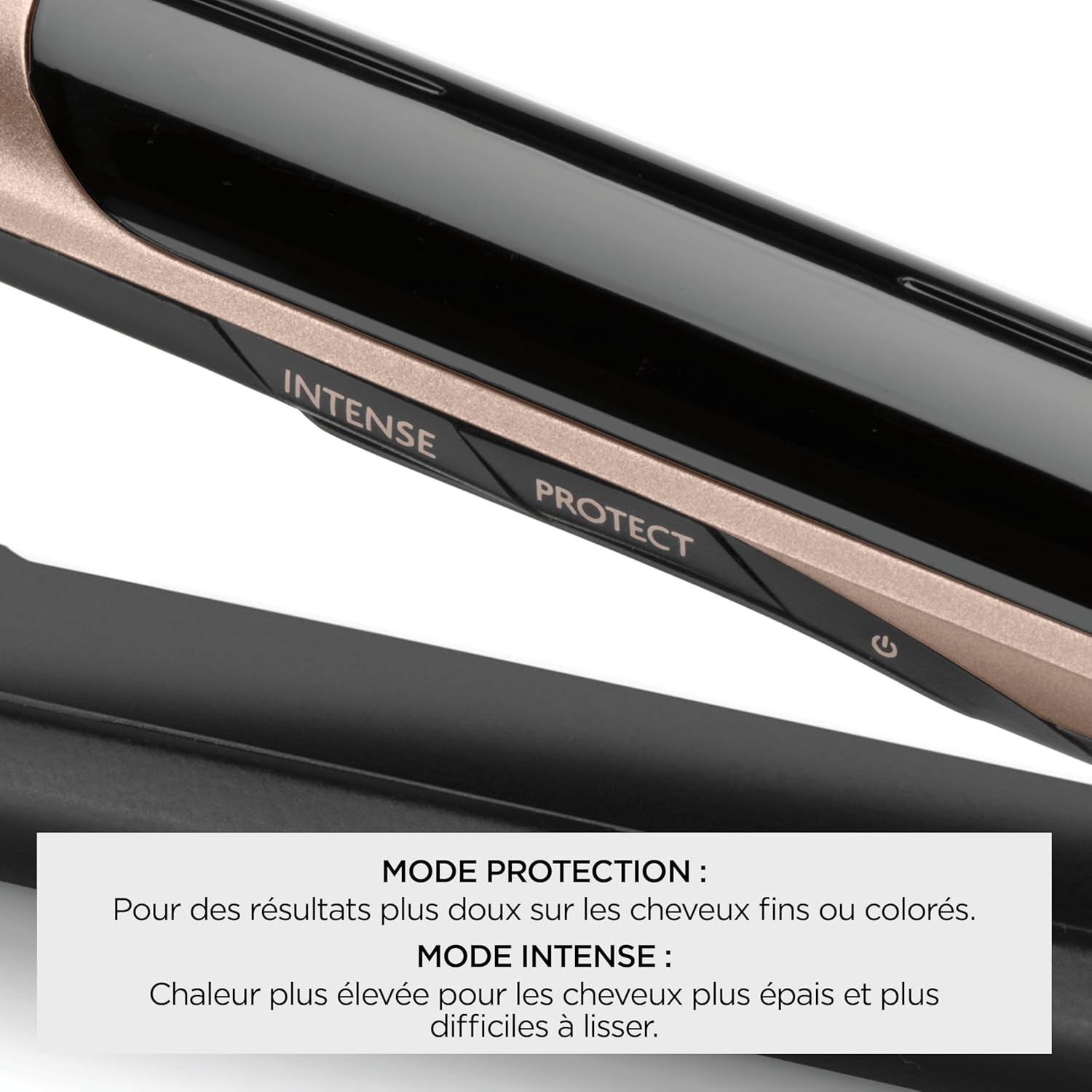 BaByliss Lisseur Cheveux Super Smooth- Technologie ionique anti-frisottis, Tapis thermorésistant, Plaques en céramique pour un lissage parfait, Chauffe ultra-rapide, Températures de 140-235°C, ST393E