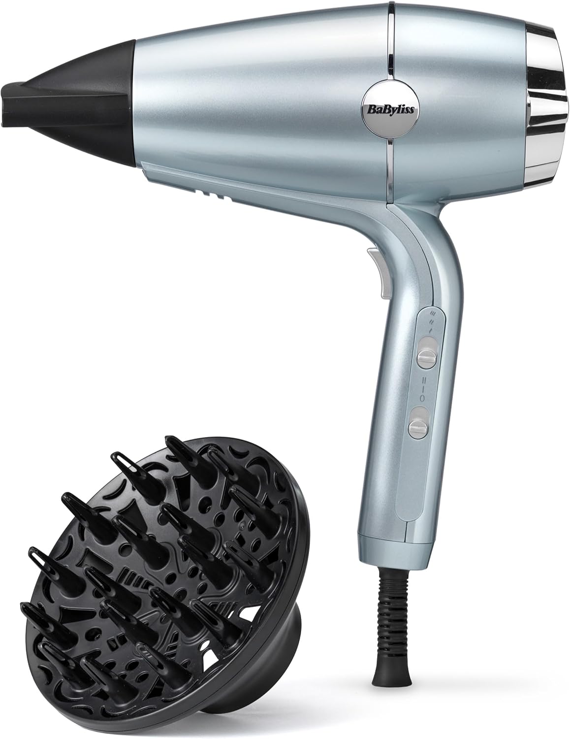 BaByliss - D773DE - Sèche-cheveux Hydro-Fusion - 2100W- Brushing digne d'un coiffeur - Fonction ionique pour des cheveux hydratés & protégés - Résultat brillant & soyeux, longue tenue