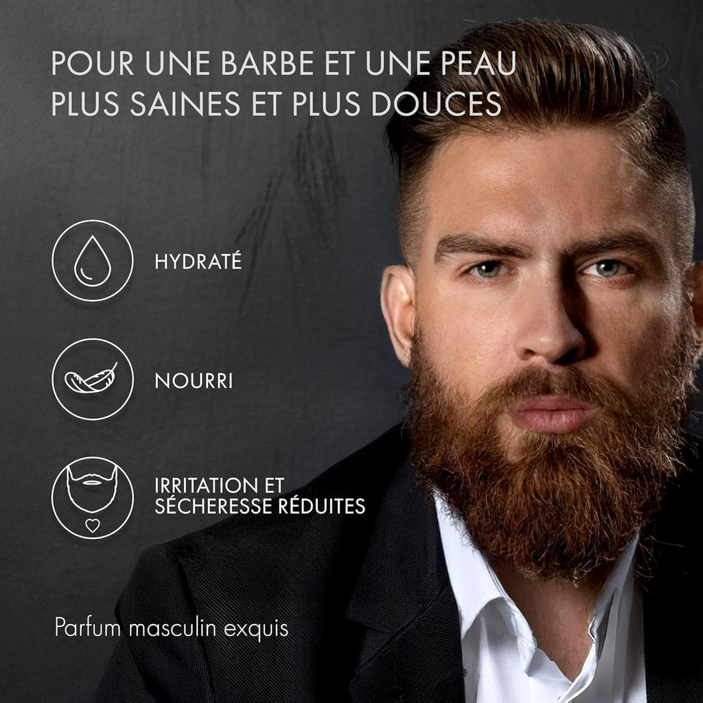 Satin Naturel Huile Barbe Homme Bio 100ml – Argan, Amande Douce & Jojoba – Soin Barbe pour Pousse & Douceur – Barbe Soignée & Hydratée – Pour Peaux Sensibles