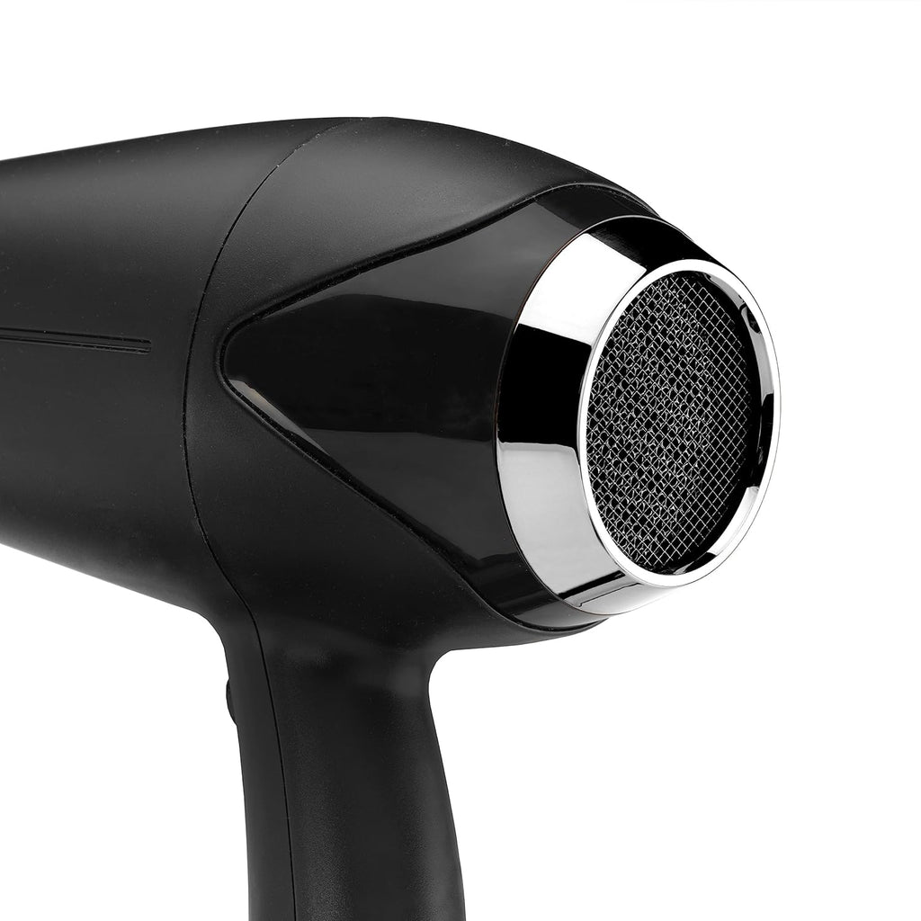 BaByliss Sèche-cheveux Turbo Smooth - Sèche-cheveux puissant de 2200W, Diffuseur large, Technologie ionique anti-frisottis, 3 réglages de température et 2 réglages de vitesse, noir, D572DE