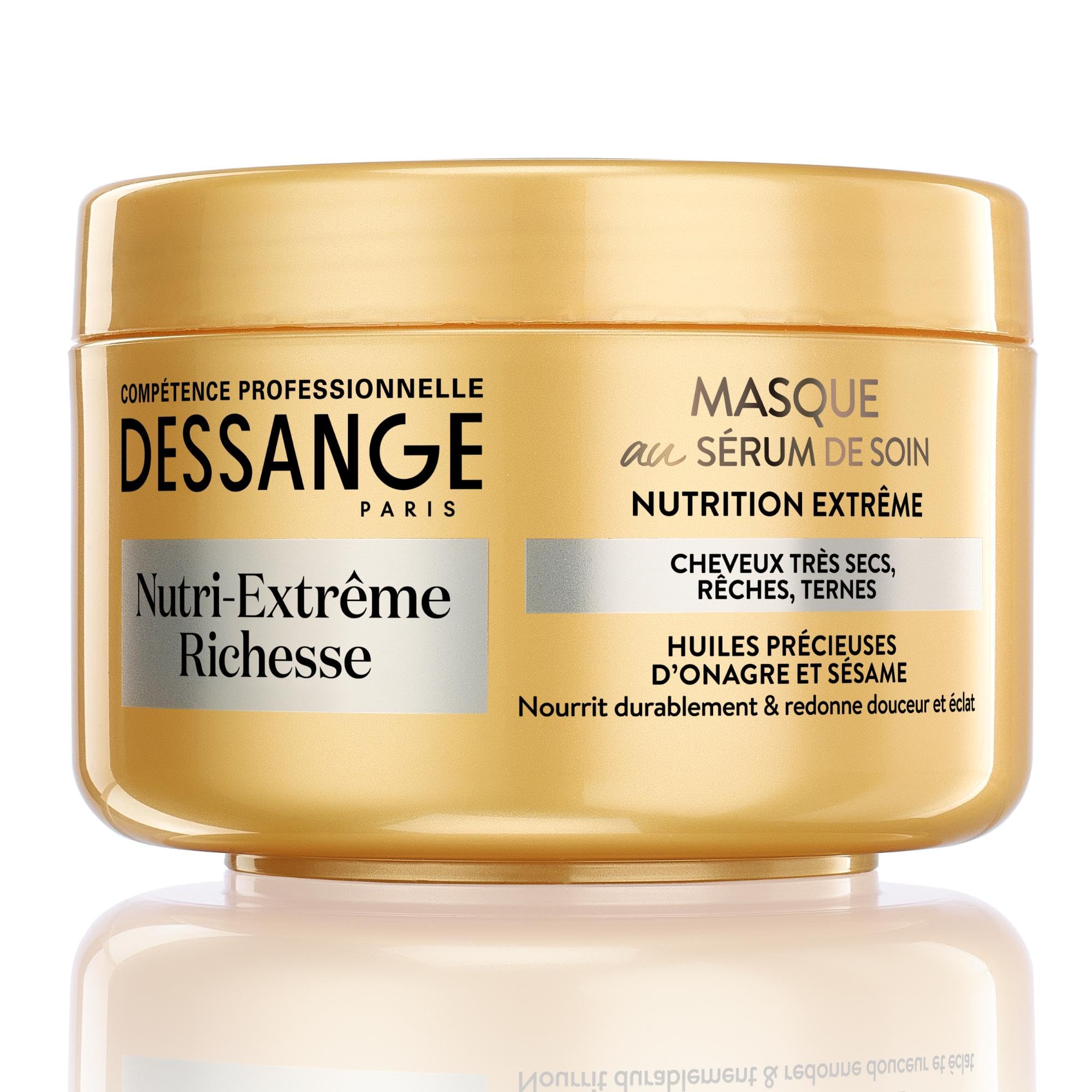 DESSANGE - Coffret Nutri-Extrême Richesse - Shampoing Nourrissant + Masque Capillaire + Elixir Concentré Nutrition - Nourrit Intensément & Redonne Douceur - Pour Cheveux Très Secs, Rêches, Ternes