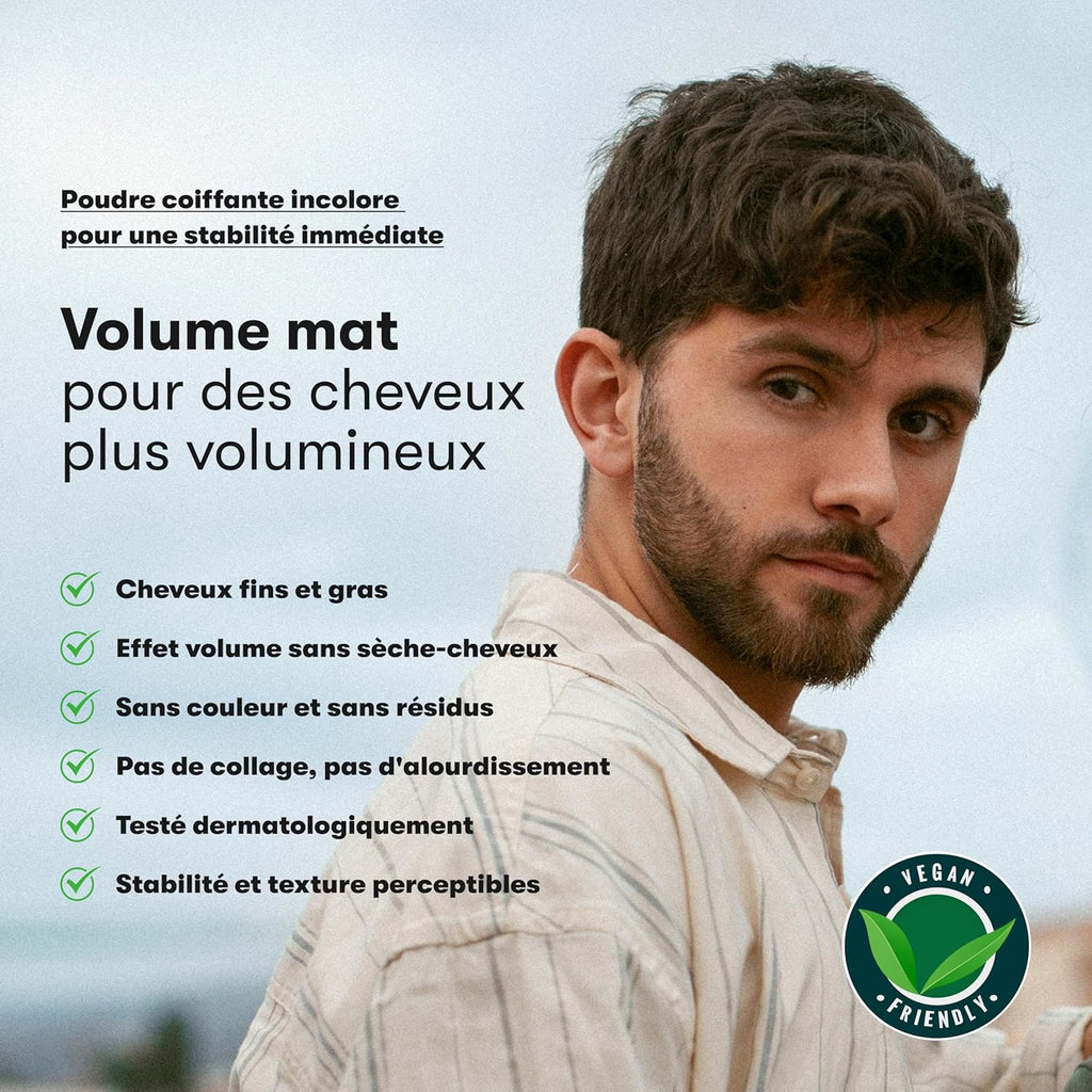 Poudre coiffante - Poudre pour cheveux fins & délicats - avec EFFET MATTE - coiffante pour une stabilité maximale - recommandée par les plus grands salons (11 g (Lot de 2))